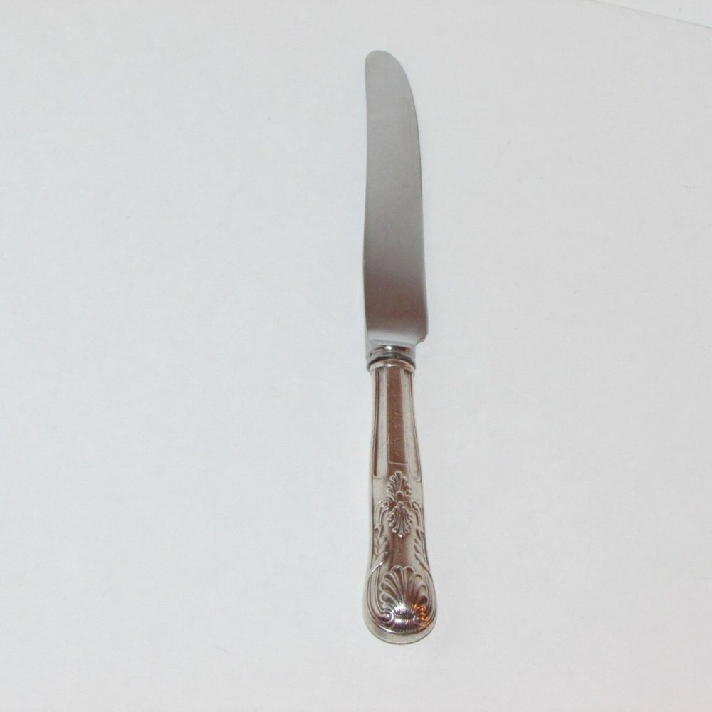 Vintage Silverplate Knife McGLASHAN & CLARKE King Monogram Scrolls Cutlery